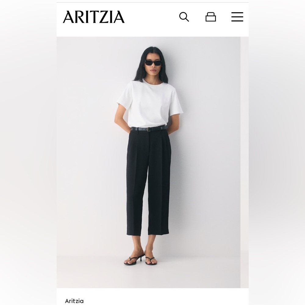 Wilfred Black Cropped Pants